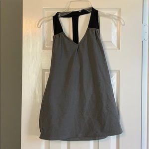 Gray workout top